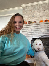 Load image into Gallery viewer, Varsity Embroidered Sweatshirts-MESSAGE ME TO ORDER IF YOU ARE ORDERING MORE THAN 5-SHIPPING MESSED UP