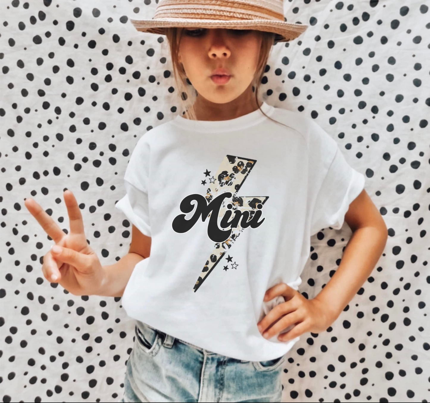 Mama/Mini Leopard Lightning Bolt HIGH HEAT