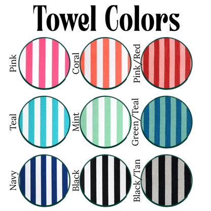 Embroidered Cabana Beach Towels