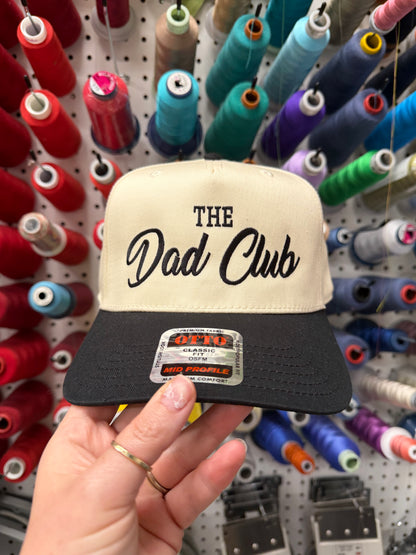 The Dad Club Embroidered Hat
