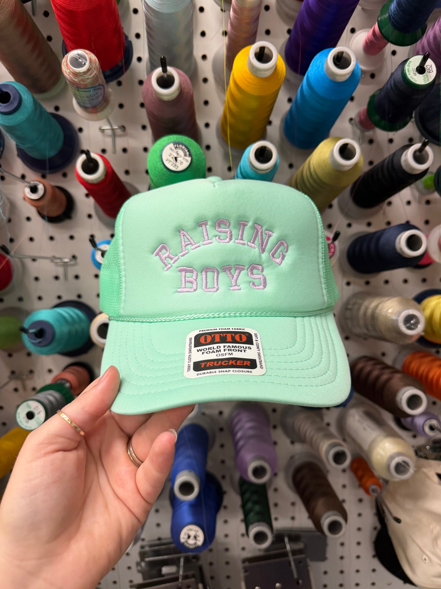 Raising Boys Embroidered Hat