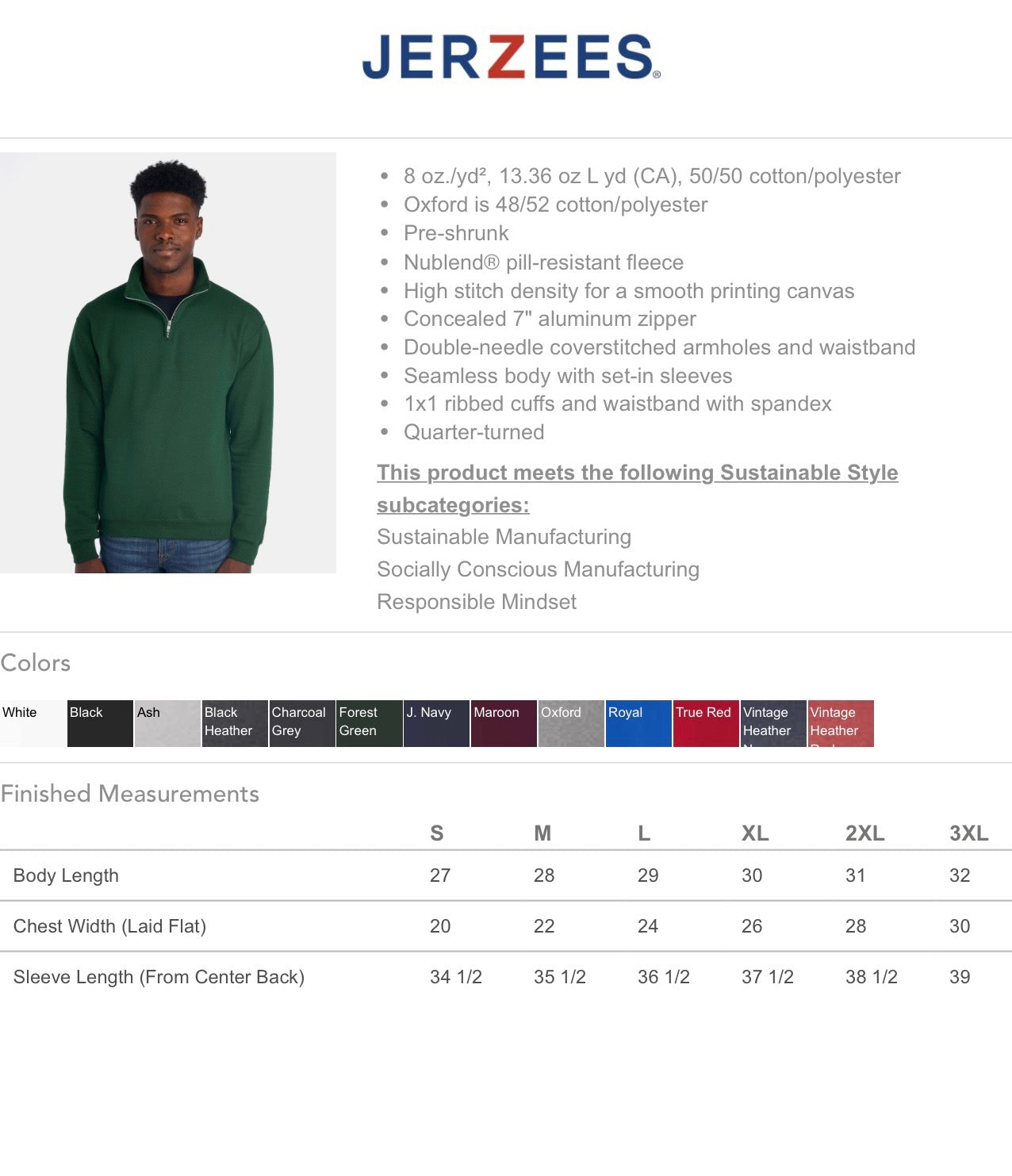 Mascot Name Quarter Zips - CUSTOM