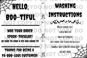 Hello Boo-tiful Packaging Stickers 4x6