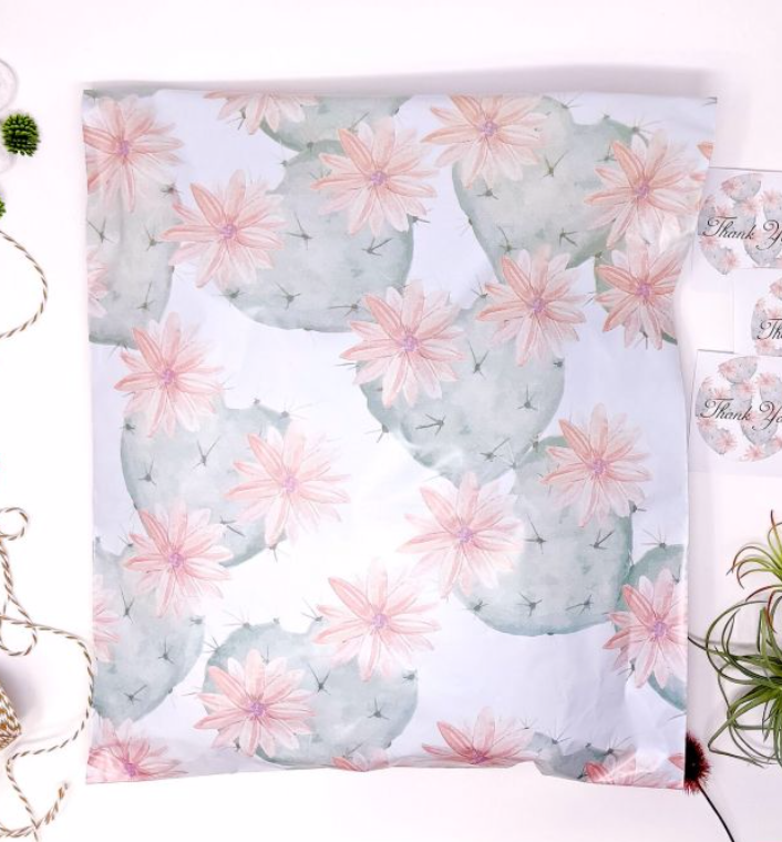 Flowering Cactus 10x13 Polymailer