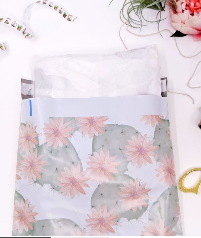 Flowering Cactus 10x13 Polymailer