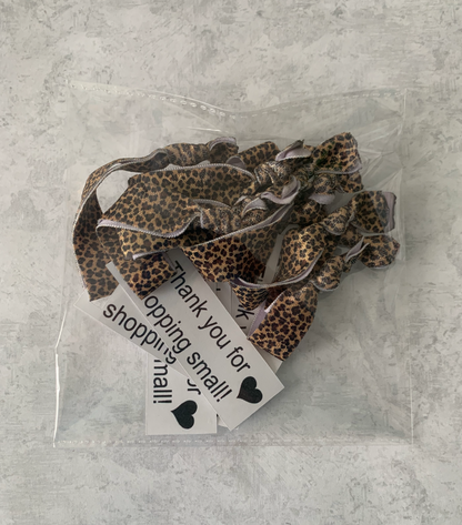 Cheeta Hair Tie + Mini Thank you Card