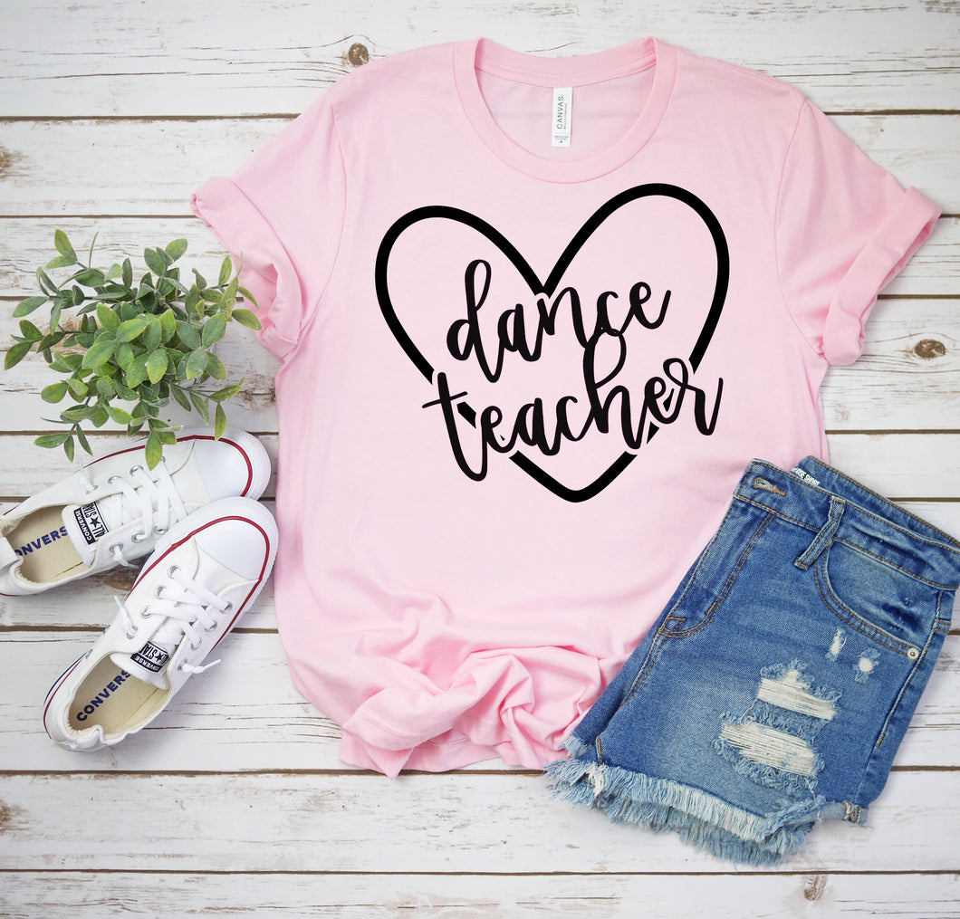 Dance teacher heart CUSTOM