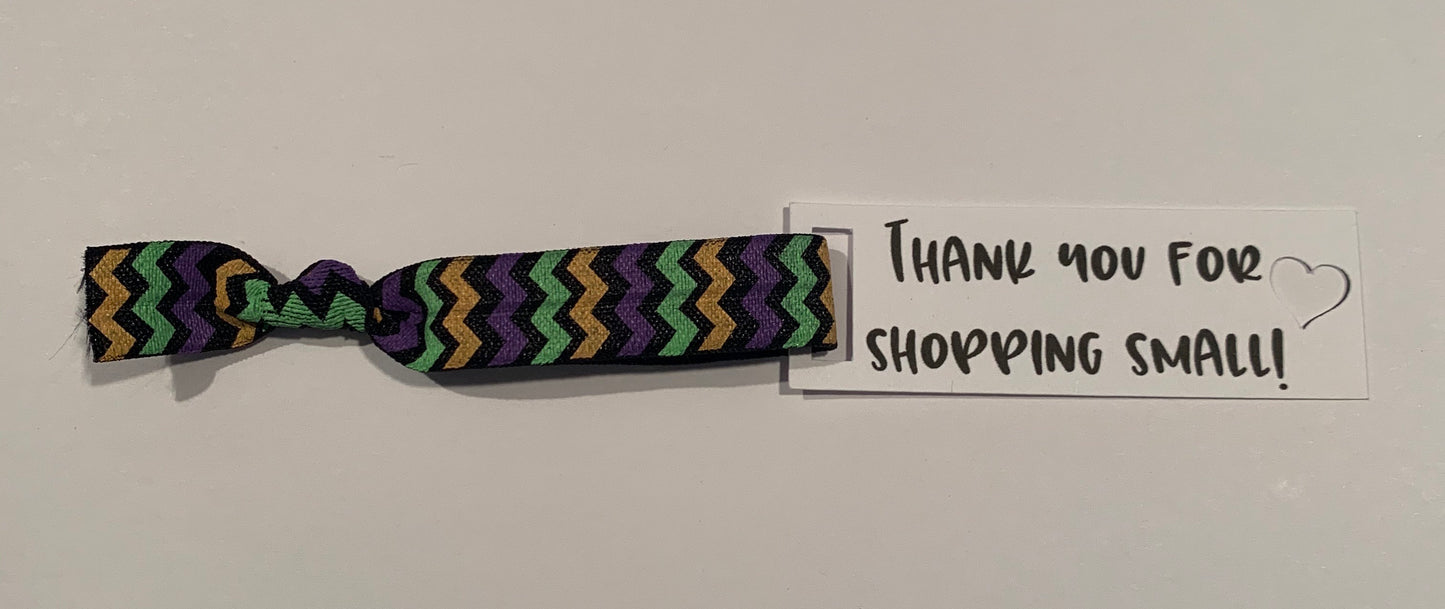 Hair tie + mini thank you card